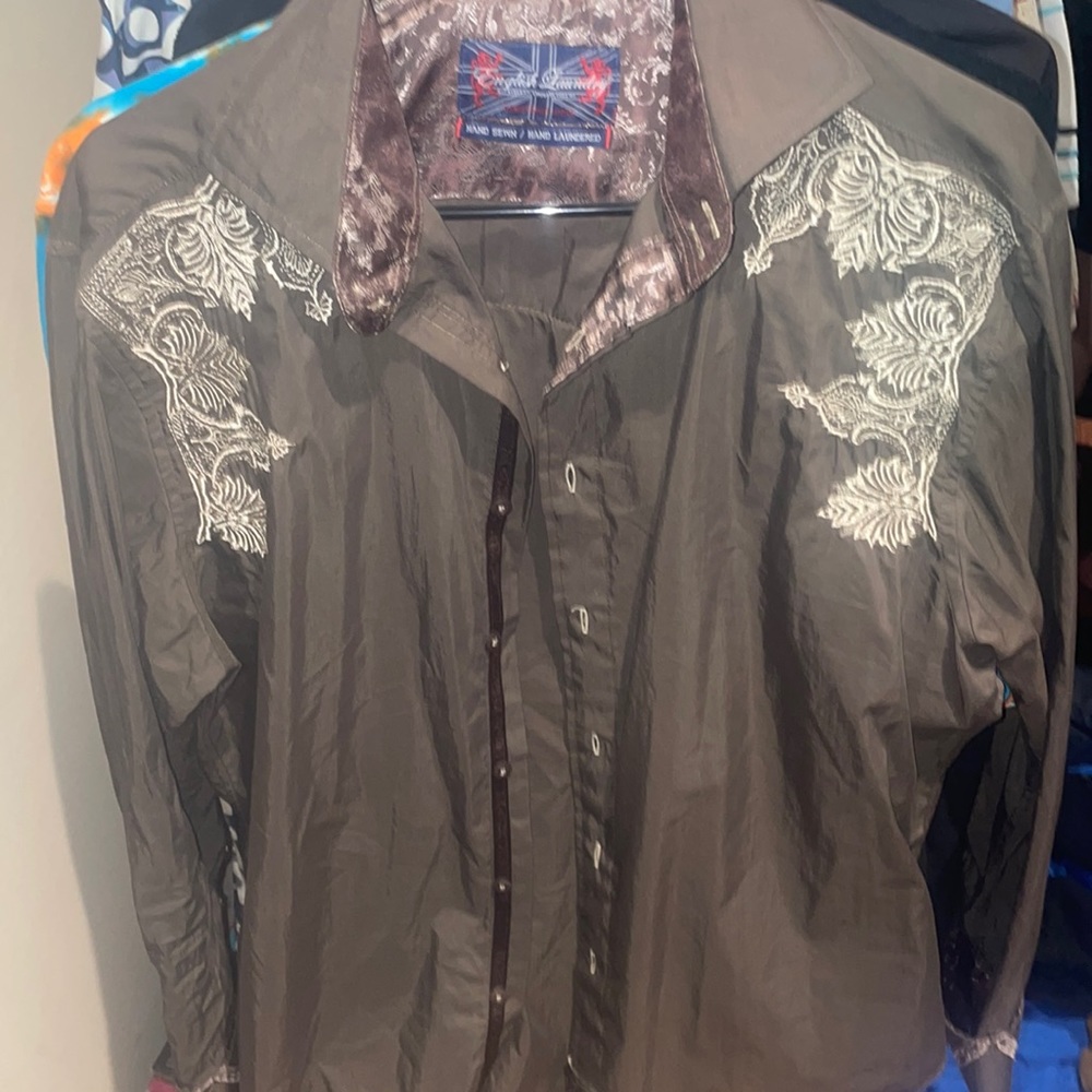 English laundry mens bottom down dress shirt